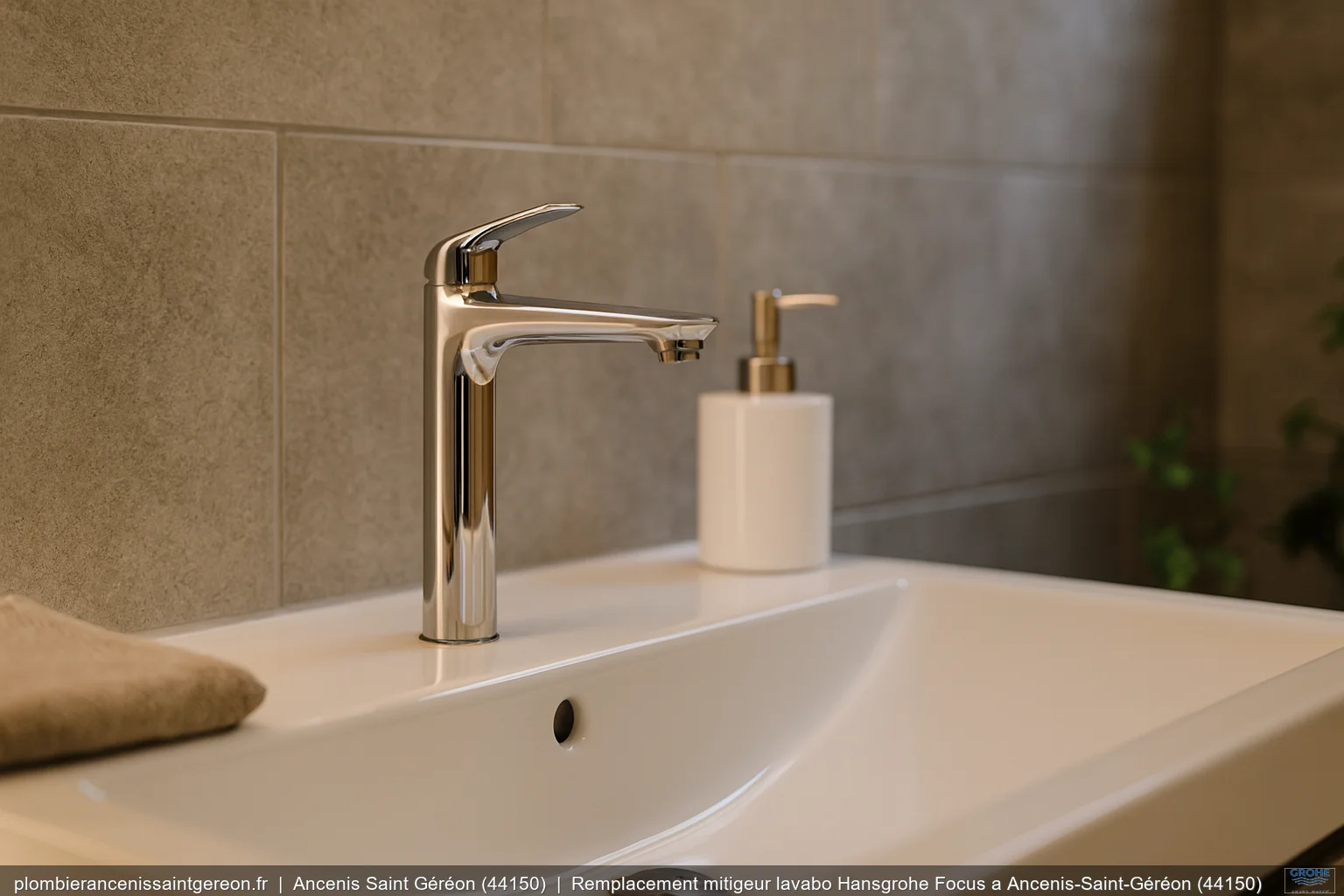 Remplacement mitigeur lavabo Hansgrohe Focus a Ancenis-Saint-Géréon (44150)